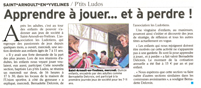 Apprendre à jouer ... et à perdre!!!